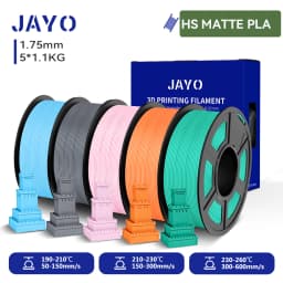 JAYO High Speed Matte PLA /HS Matte PETG 3D Filament 1.75mm 600mm/s Print Range High Flow Speedy PETG 3D Printer Filament for 3D