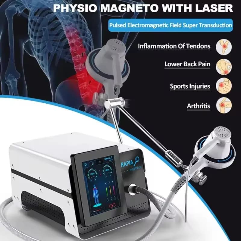 A Professional Non-Invasive Beauty Device For Relieving Body Pain And Muscle Relaxation Through Magnetic Therapy And Massage