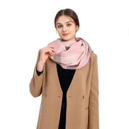 Miss Lulu Women Scarves Winter Long Soft Warm Tartan Check Wraps Wool Spinning Tassel Shawl Stole Scarf Ladies