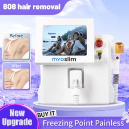 4000W Titanium Diode Laser Epilator Permanent Hair Removal Professional Laser 3 Wavelength 755 808 1064nm Painless Hair Removal