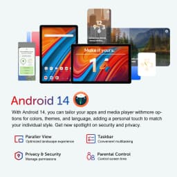 XGODY Q17 11 Inch Smart Tablet Android 14 12GB RAM+128GB ROM(1TB TF) 8000mAh LCD IPS