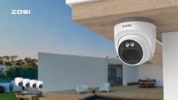 ZOSI 8CH 4MP HD 2.5K PoE Home Security Camera System 8CH 5MP 3K NVR 4MP(1440p) Dome IP Surveillance Cameras Kit Outdoor Indoor