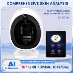 AISIA Q1 3D AI Facial Skin Analyzer Detection Skin Problem Diagnosis 8 Spectrum Professional Analysis Beauty Salon Equipment CE