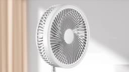 9" Foldable Telescopic Fan Portable Small Table Fan USB Rechagerable With Remote Control Low Noise Floor Fan For Outdoor Indoor