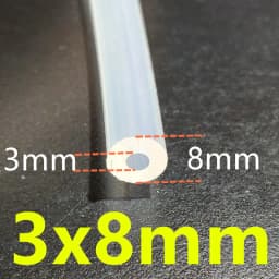 1 Meter 27Sizes 0.5mm to 12mm Food Grade Transparent Silicone Tube Rubber Hose Water Gas Pipe