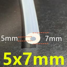 1 Meter 27Sizes 0.5mm to 12mm Food Grade Transparent Silicone Tube Rubber Hose Water Gas Pipe