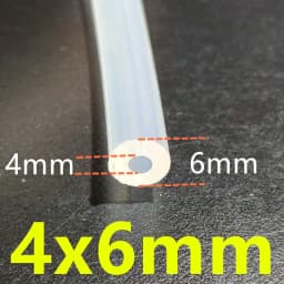 1 Meter 27Sizes 0.5mm to 12mm Food Grade Transparent Silicone Tube Rubber Hose Water Gas Pipe