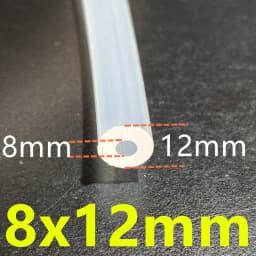1 Meter 27Sizes 0.5mm to 12mm Food Grade Transparent Silicone Tube Rubber Hose Water Gas Pipe