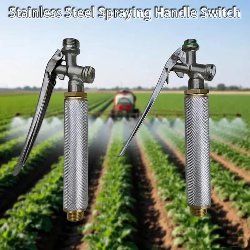 Stainless Steel Spray Handle Trigger Press Switch With Filter For Electric Spraying Hand Sprayer Garden Agricultural Accessories