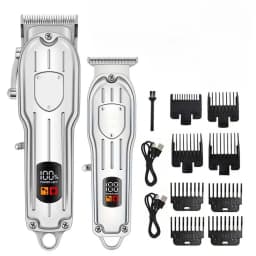Hair Clippers Electric Razor Shavers for Men USB Rechargeable Clippers and Trimmer Beard Trimmer Barber Kit Professional Clipper