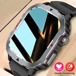 2024 New Military Smart Watch Men Waterproof Outdoor Sports Fitness Tracker Health Monitor 2.19" BT Call Smartwatch HT30