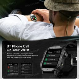 2024 New Military Smart Watch Men Waterproof Outdoor Sports Fitness Tracker Health Monitor 2.19" BT Call Smartwatch HT30