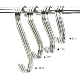 1/5/10/20Pcs Stainless Steel S Shaped Hook Kitchen Bathroom Clothing S-shaped Hanger Hooks Multifunctional Metal Hanging Hook