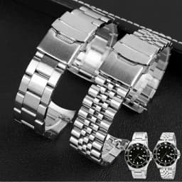 Diving Steel Metal Strap For Casio Duro Mdv107-1A MDV106-1A Watch Wristband Bracelet Watchband Replacement Parts 22mm
