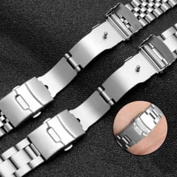 Diving Steel Metal Strap For Casio Duro Mdv107-1A MDV106-1A Watch Wristband Bracelet Watchband Replacement Parts 22mm