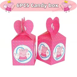 Peppaed Pig Birthday Party Decoration George Page Balloon Cup Plate Banner Girls Party Favor Gift Baby Shower Supplies Accessory