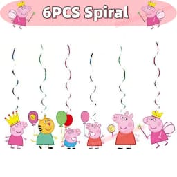 Peppaed Pig Birthday Party Decoration George Page Balloon Cup Plate Banner Girls Party Favor Gift Baby Shower Supplies Accessory