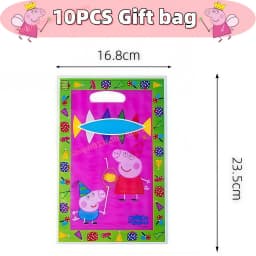 Peppaed Pig Birthday Party Decoration George Page Balloon Cup Plate Banner Girls Party Favor Gift Baby Shower Supplies Accessory