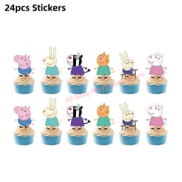 Peppaed Pig Birthday Party Decoration George Page Balloon Cup Plate Banner Girls Party Favor Gift Baby Shower Supplies Accessory
