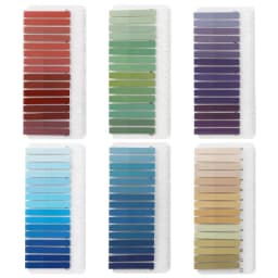 6/12 Packs Gradient Index Sticker with Ruler, Self-Adhesive Page Tabs, Colorful Sticky Notes, Writable Memo Pads for Books,Offic