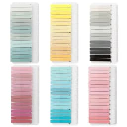 6/12 Packs Gradient Index Sticker with Ruler, Self-Adhesive Page Tabs, Colorful Sticky Notes, Writable Memo Pads for Books,Offic