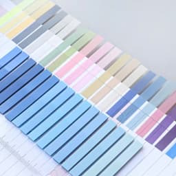 6/12 Packs Gradient Index Sticker with Ruler, Self-Adhesive Page Tabs, Colorful Sticky Notes, Writable Memo Pads for Books,Offic