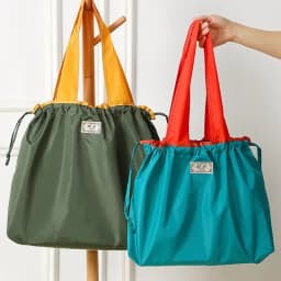 1-Pack Reusable Shopping Bag, Large Capacity Foldable Drawstring Eco-friendly Storage Bag, Casual Shopping Shoulder Bag