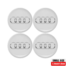 4pcs 56/65mm Car-Wheel Center Hub Stickers 60/68mm Wheel Center Hub Caps For Audi S RS A3 A4 A1 A2 Auto Decoration Accessories