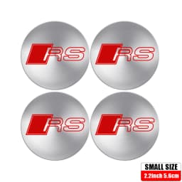 4pcs 56/65mm Car-Wheel Center Hub Stickers 60/68mm Wheel Center Hub Caps For Audi S RS A3 A4 A1 A2 Auto Decoration Accessories
