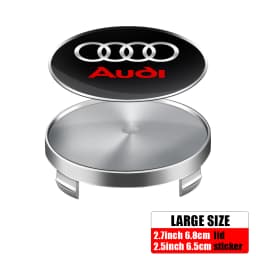 4pcs 56/65mm Car-Wheel Center Hub Stickers 60/68mm Wheel Center Hub Caps For Audi S RS A3 A4 A1 A2 Auto Decoration Accessories