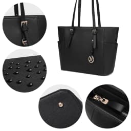 Miss Lulu Women's Large Tote Bag - Adjustable Strap Shoulder Bag for Office, School & Everyday Use