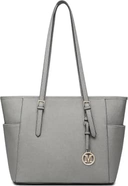 Miss Lulu Women's Large Tote Bag - Adjustable Strap Shoulder Bag for Office, School & Everyday Use
