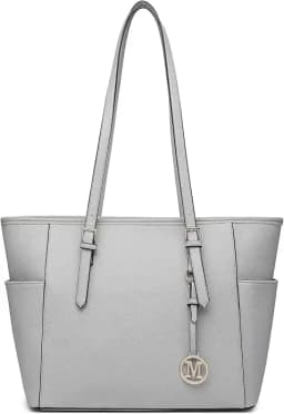 Miss Lulu Women's Large Tote Bag - Adjustable Strap Shoulder Bag for Office, School & Everyday Use