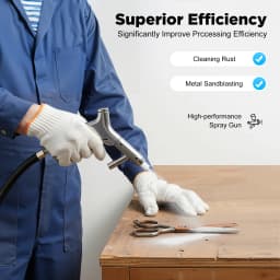 Sand Blaster Sandblasting Equipment Kit for Auto Repair & Metal Cleaning Portable Sandblasting Equipment