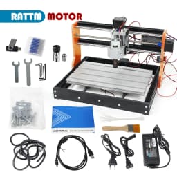 【EU】RATTM 3018 Pro Orange 3-Axis CNC GRBL Control Laser Engraving Cutter with Emergency Stop Switch