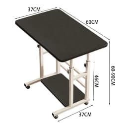 【Lifeideas】Double-Layer Office Desk Movable Bedside Computer Lazy Table with Storage Shelf Laptop White Bedroom Desk Lift Tabl