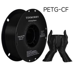 TINMORRY 2/4/10 pack PETG-CF/ PETG-ECO/ PLA/ TPU 3D Printing Filament for FDM 3D Printers, 1.75mm, 1 KG 1 Spool