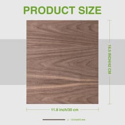 6-Pack 1/8' Walnut Plywood Sheets 12 X 16 X 1/8 Inch - 3mm Laser Wood Sheets for Laser Cutting Engraving & Wood Burning