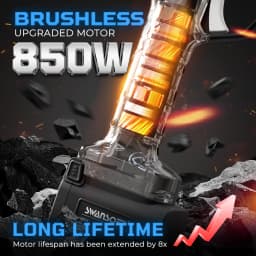 SWANSOFT 30mm Cordless Pruning Shear with LCD & Progressive Cutting, 650g light weight scissor for vineyard & garden PRU30