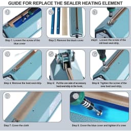 Useful Impulse Heat Sealer Machine Heat Wire Element & Tapes 200mm 300mm 400mm