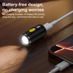 LED Pocket Flashlight Aluminum Alloy Portable Camping Flashlight Without battery Outdoor Emergency Light for Hiking Camping