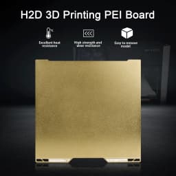 Bambu Lab H2D Textured PEI Build Plate 350x320mm Double-Sided PEI spray, High-Temp Magnetic Flexible Sheet for PLA PETG ABS TPU