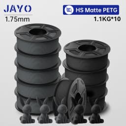 JAYO 10 Rolls 3D High Speed Matte PETG / High Speed Matte PLA 1.75mm 30mm/s - 600mm/s Print Range PETG /PLA 3D Printer Filament