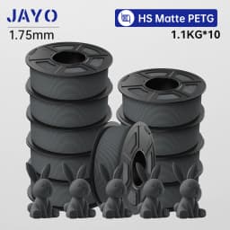 JAYO 10 Rolls 3D High Speed Matte PETG / High Speed Matte PLA 1.75mm 30mm/s - 600mm/s Print Range PETG /PLA 3D Printer Filament