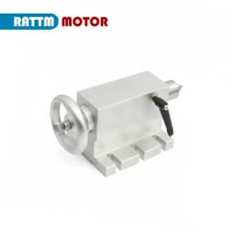 【EU&Brazil Stock】4 Axis Rotation A Axis Extend Rotary 4 Jaw 100mm K12-100 Chuck Nema23 Motor &Tailstock for Wood Metal Milling