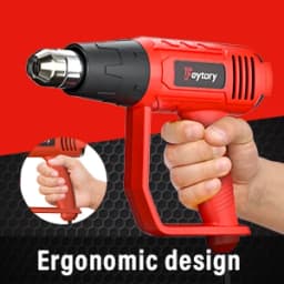 2000W Heat Gun Various Temperature Control 140℉ to 1112℉ Heavy Duty Heat Gun with 4 Nozzles Welding Heat Gun,DIY Project