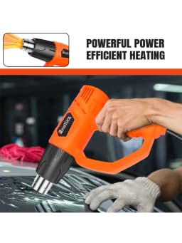 2000W Heat Gun Various Temperature Control 140℉ to 1112℉ Heavy Duty Heat Gun with 4 Nozzles Welding Heat Gun,DIY Project