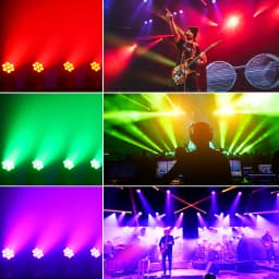 LeLeght 7x15W LED Moving Head Light 4 IN 1 RGBW DMX512 Professional Stage Effect Wash Light for Disco DJ Party Music Dance Club