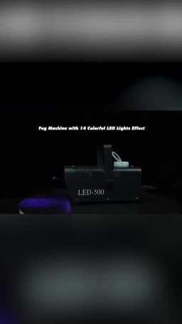 LeLeght 500W RGB LED Colorful Smoke Machine LED Remote Fogger Ejector for Disco DJ Show Wedding Stage Light Effects Fog Machine