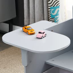 BonChoice Kids Table and Chairs with Storage Bin Wooden Toddler Table and Chairs Sets 2 in 1 Children Chair Desk for Study